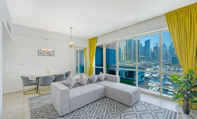 Modern 2BR with full Sea View | Pool & Gym